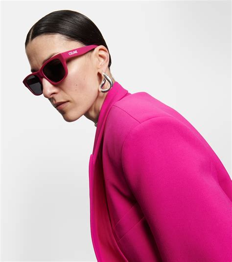 celine monochrom 03|Monochroms 03 square sunglasses in pink .